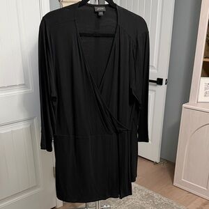 J. Jill Elegant Black Tunic Top